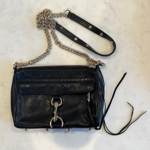 Rebecca Minkoff Black Leather Bag - Picture 1 of 7